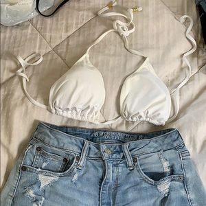 White bikini top